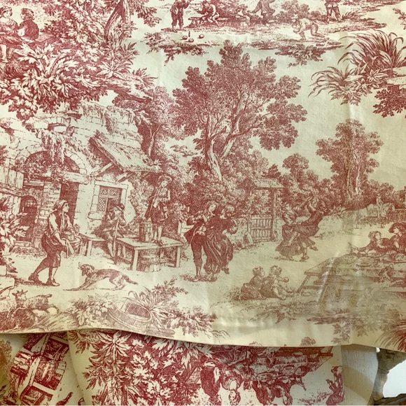 Vintage Toile French Country Life
Window Valance Red On White Rod
Pocket USA - Picture 2 of 16